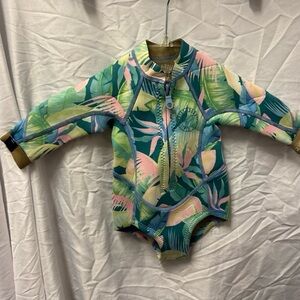 Billabong Kids Tropical Leaf Rashguard WETSUIT RARE VALUED